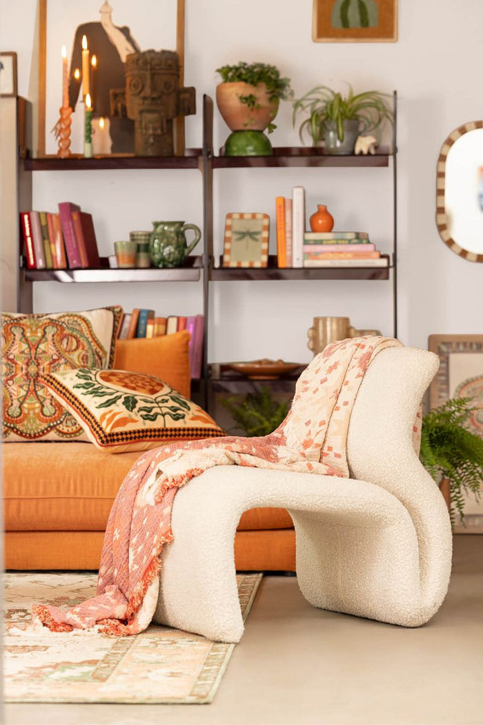 Sissy-Boy Ecru boucle lounge chair