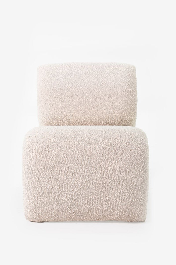 Sissy-Boy Ecru boucle lounge chair