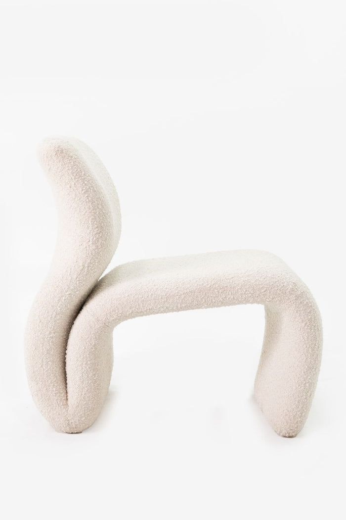 Sissy-Boy Ecru boucle lounge chair