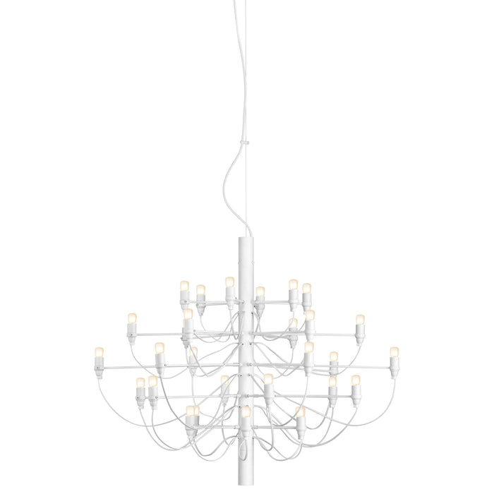 2097|30 by Gino Sarfatti kroonluchter opaal wit