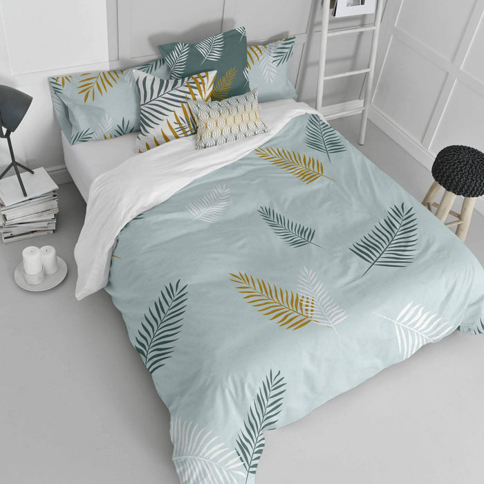 Blanc Dekbedovertrek Foliage Mint