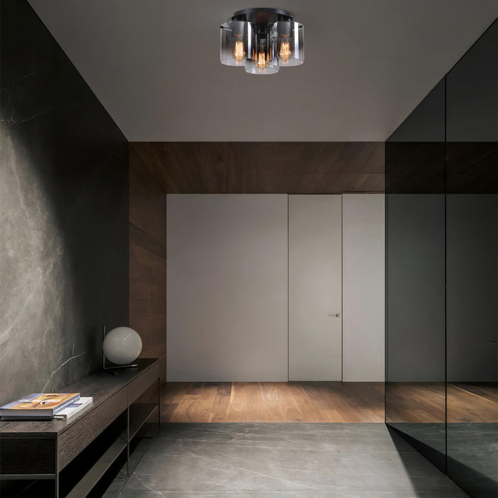 Searchlight Sweden Plafondlamp - Zwart