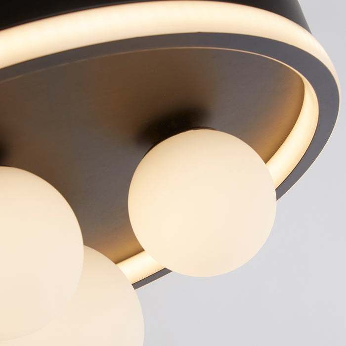 Searchlight Trident Plafondlamp - Zwart