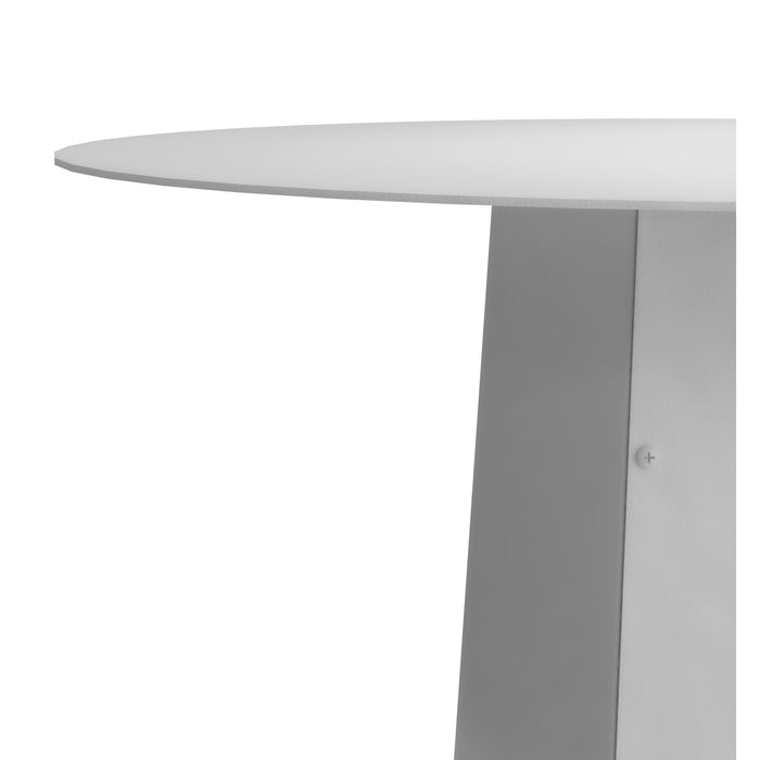 Gorillz Charm Bijzettafel Rond - 50x50 cm - Metaal Koffietafel - Wit