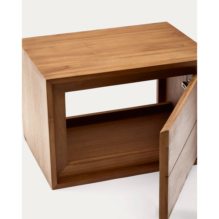 Kave Home - Badkamermeubel Kenta van massief teakhout met natuurlijke