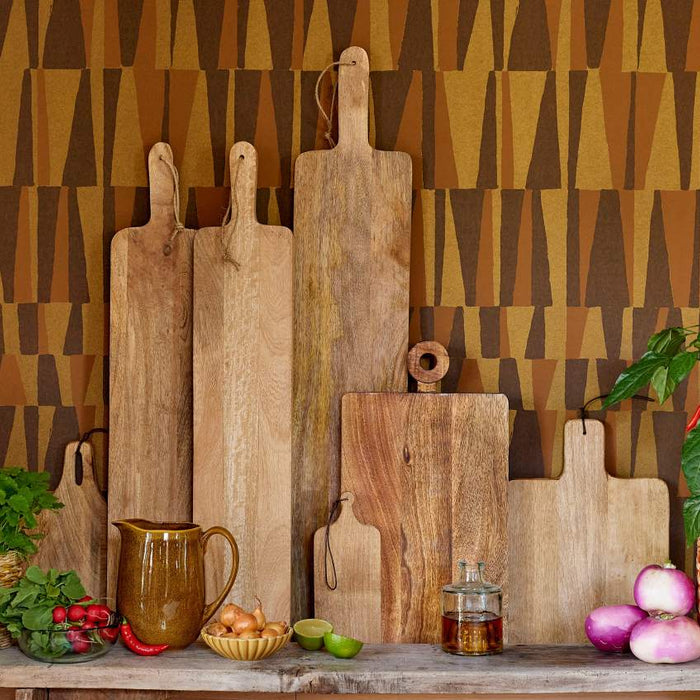 Mica Decorations Capri Serveerplank - L90 x B18 cm - Bruin