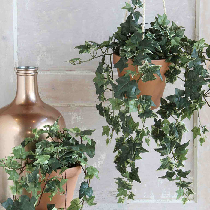 Mica Decorations Hedera Kunstplant - H45 x Ø25 cm - Groen Bont