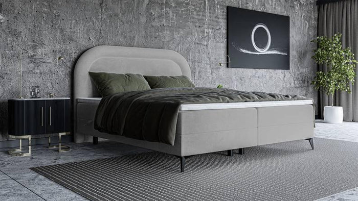 NADUVI Collection Boxspring Lorena velvet inclusief topper 160 x 200