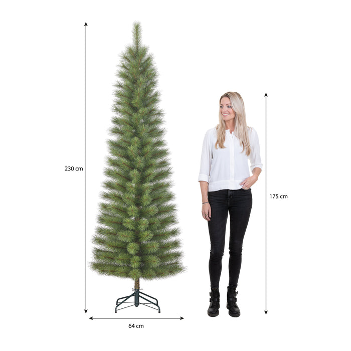 Black Box Trees Sotka Smalle Kunstkerstboom - H230 x Ø64 cm - Groen