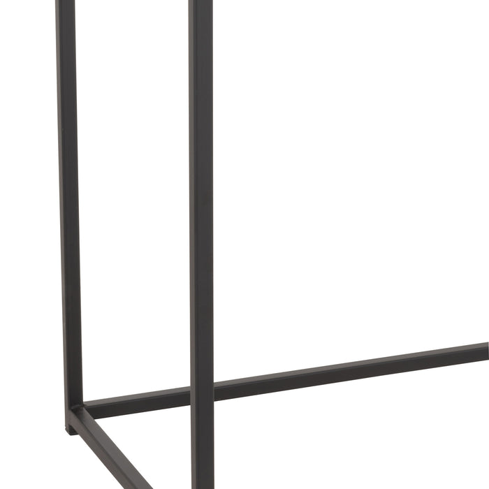 J-Line console Zigzag - hout|metaal - naturel|zwart