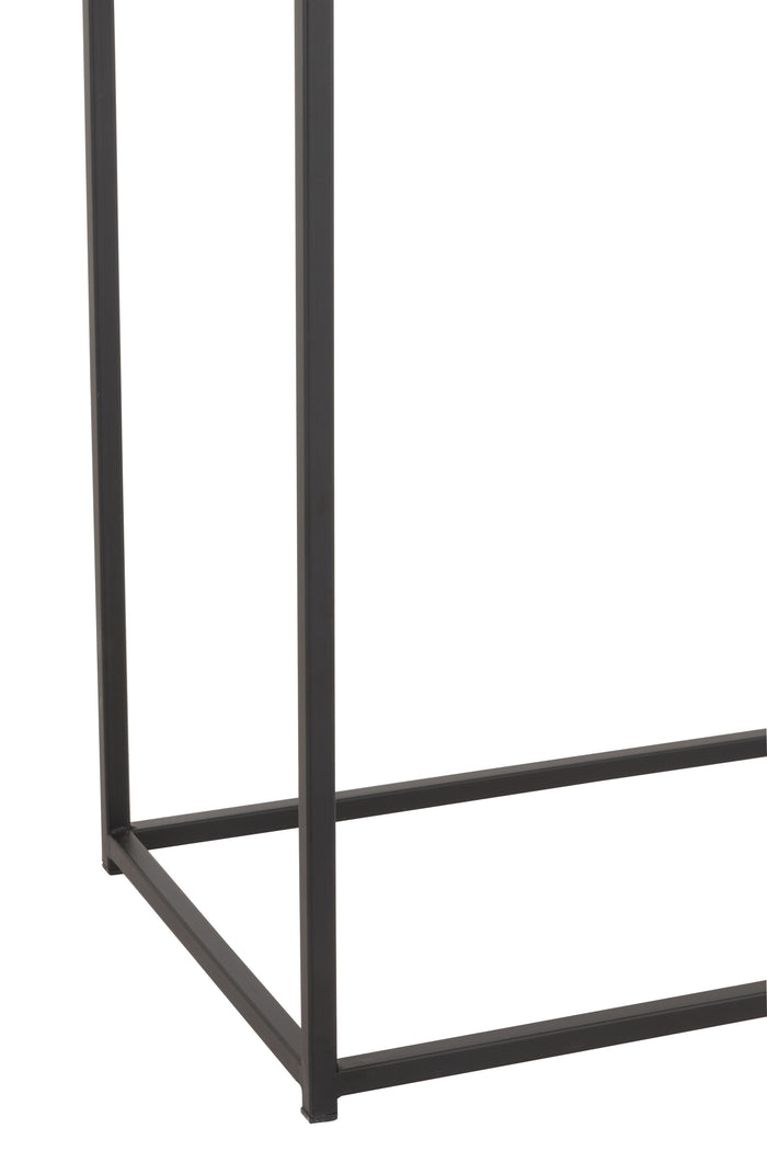 J-Line console Zigzag - hout|metaal - naturel|zwart