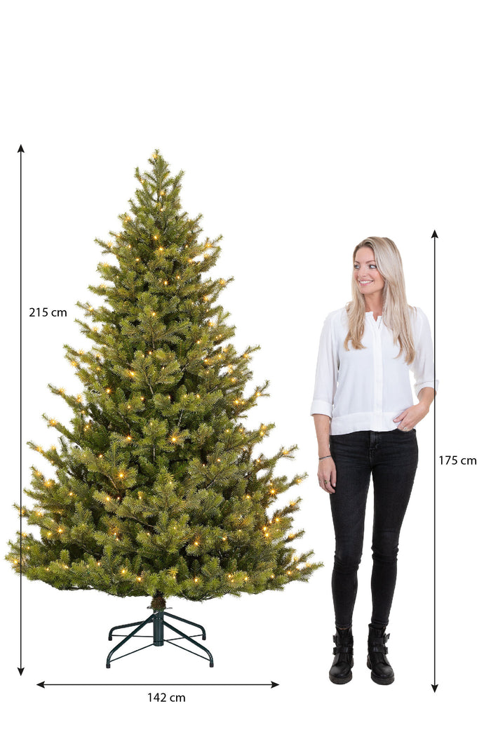 Black Box Trees Clive Kunstkerstboom met Verlichting - H215 x Ø142 cm