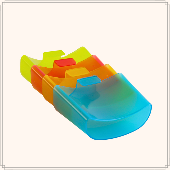 OTIX Theezakjeshouder 4 stuks Theetip Diverse Kleuren Kunststof