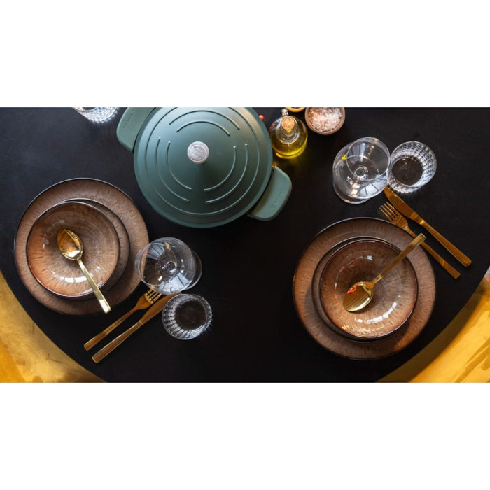 Cookinglife Serviesset Pulau - 16-delig | 4 personen - Bruin