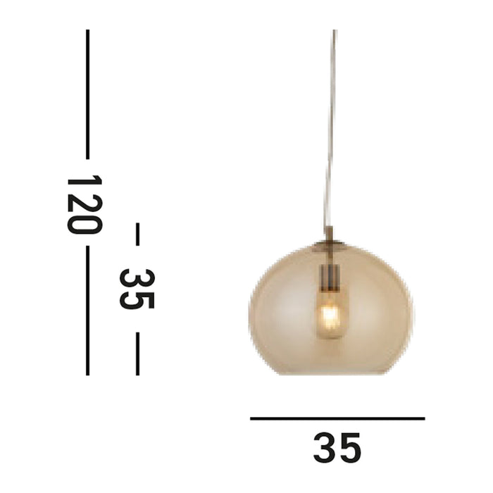 Searchlight Balls Hanglamp - Brons