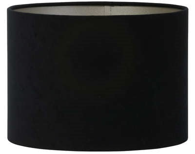 Light&living Kap cilinder 20-20-15 cm VELOURS zwart-taupe