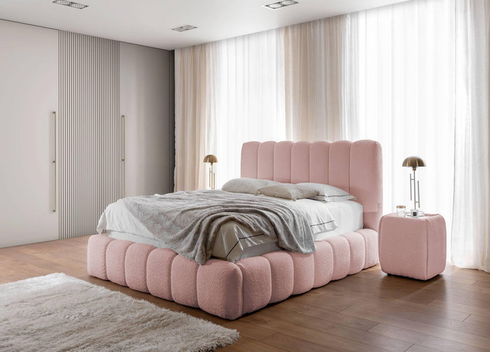 by fonQ Dawn Bedframe met Opbergruimte - 160 x 200 cm - Oudroze