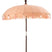 J-Line parasol + voet Kwastjes|Schelpen - hout - beige|donkerbruin - large