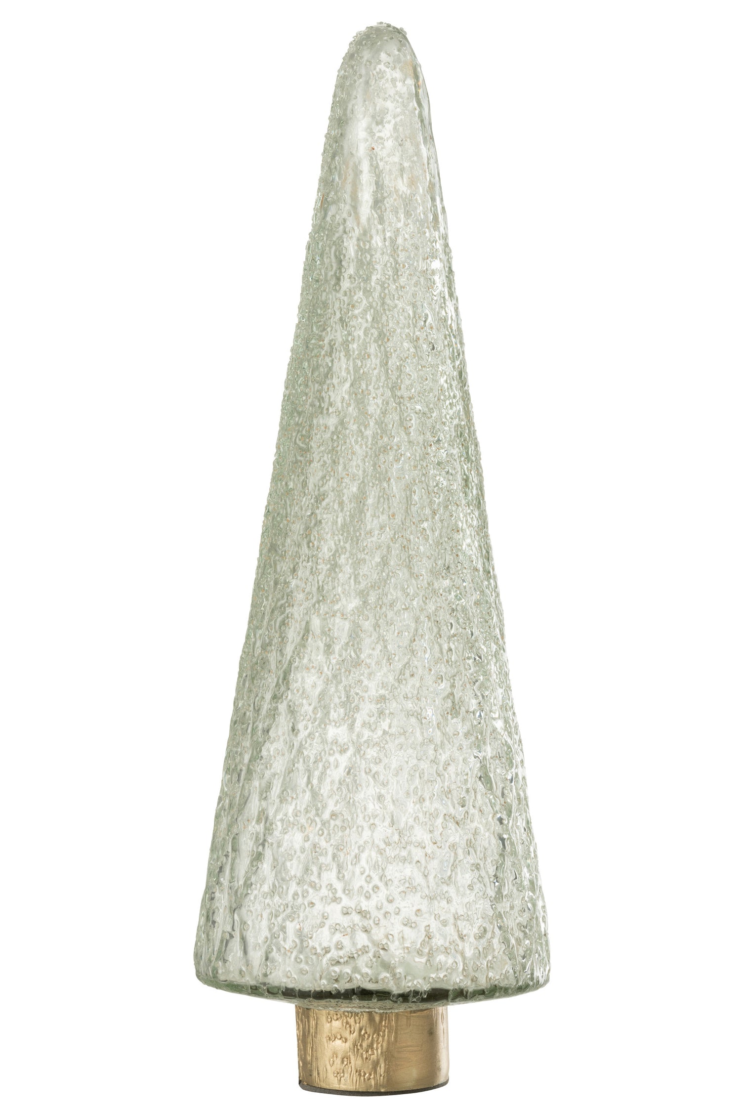 J-Line decoratie Kerstboom Voet - glas - transparant - large