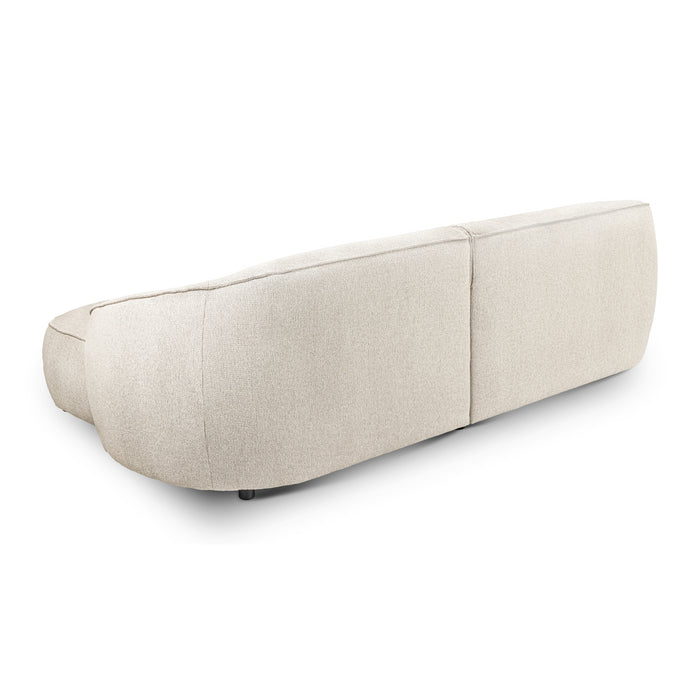by fonQ Chubby Hoekbank met Chaise Longue Rechts - Naturel Melange