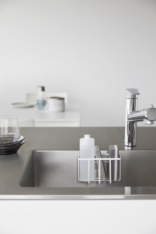 Yamazaki Zelfklevend Gootsteen|Wastafel Mandje - S - Tower - Wit