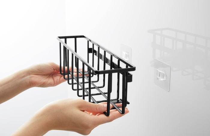 Yamazaki Zelfklevend Gootsteen|Wastafel Mandje - L - Tower - Zwart