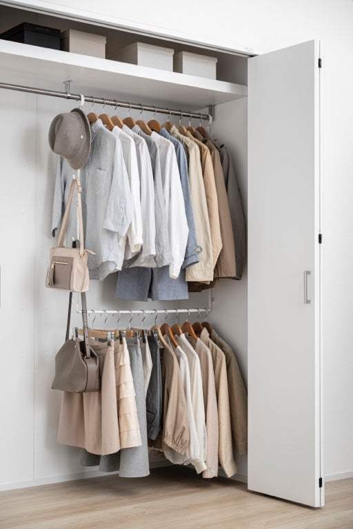 Yamazaki 2-laags Uitschuifbaar Kledingrek - Smart - Wit