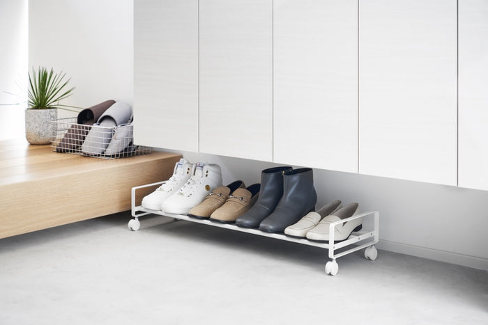 Yamazaki Schoenenrek met Wielen - Tower - Wit