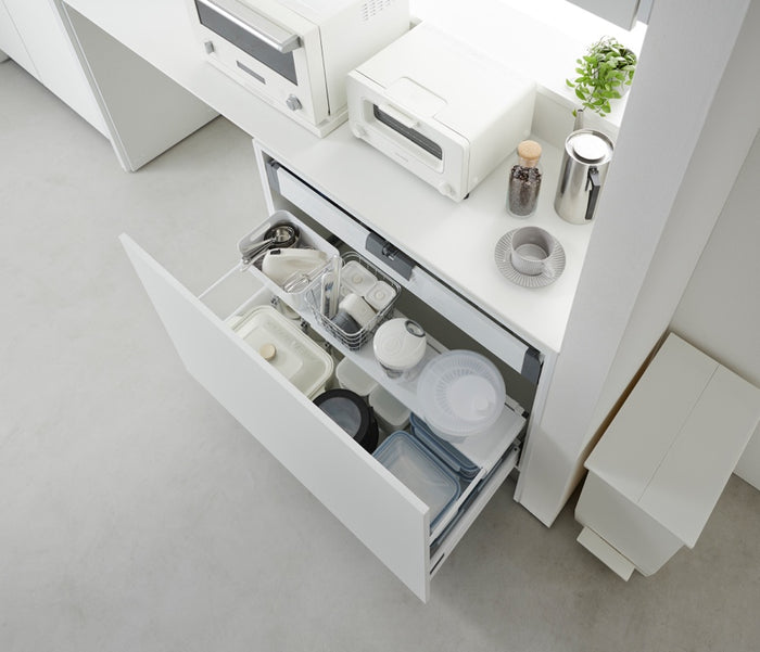 Yamazaki Uitschuifbare Lade Plank - Tower - Wit