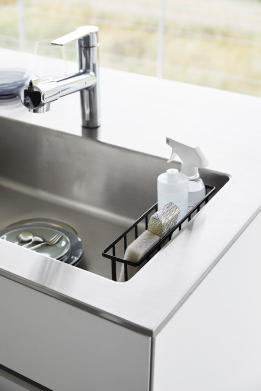 Yamazaki Zelfklevend Gootsteen|Wastafel Mandje - L - Tower - Zwart