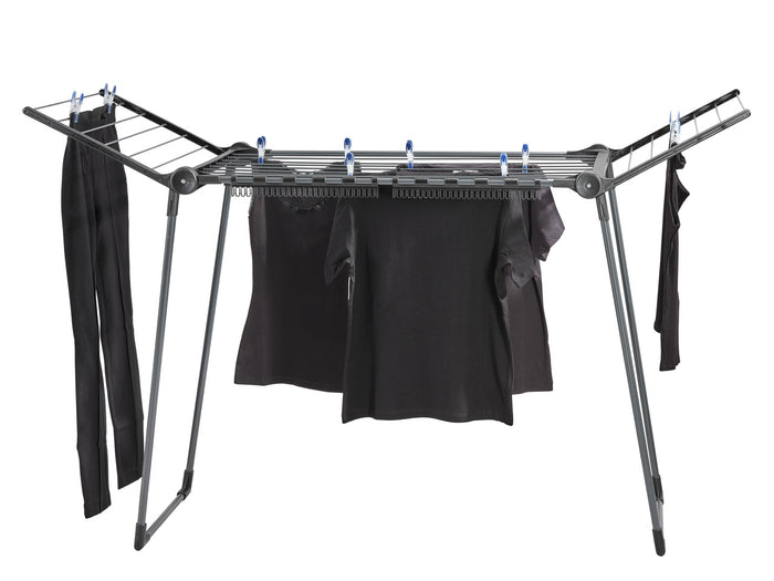 Leifheit droogrek Pegasus - 150 solid slim - zwart