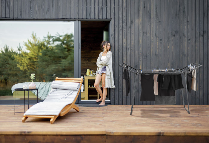 Leifheit droogrek Pegasus - 150 solid slim - zwart