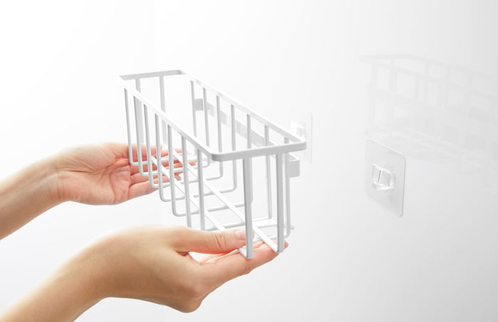 Yamazaki Zelfklevend Gootsteen|Wastafel Mandje - L - Tower - Wit