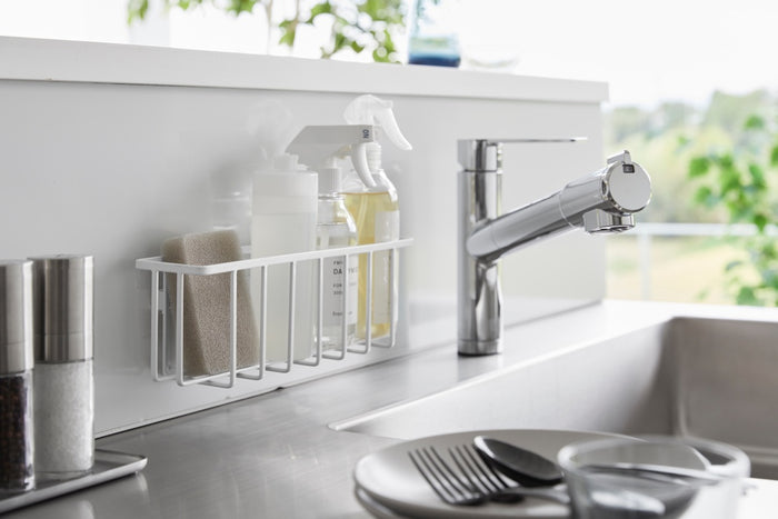 Yamazaki Zelfklevend Gootsteen|Wastafel Mandje - L - Tower - Wit