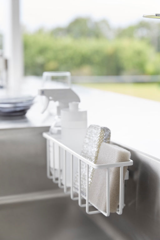 Yamazaki Zelfklevend Gootsteen|Wastafel Mandje - L - Tower - Wit