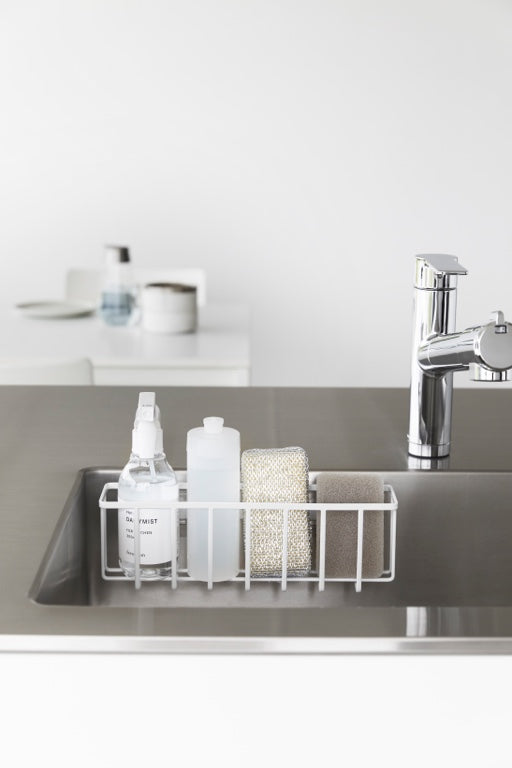 Yamazaki Zelfklevend Gootsteen|Wastafel Mandje - L - Tower - Wit