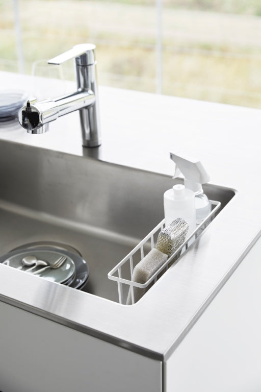 Yamazaki Zelfklevend Gootsteen|Wastafel Mandje - L - Tower - Wit