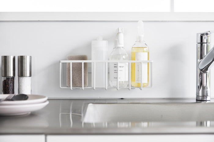 Yamazaki Zelfklevend Gootsteen|Wastafel Mandje - L - Tower - Wit