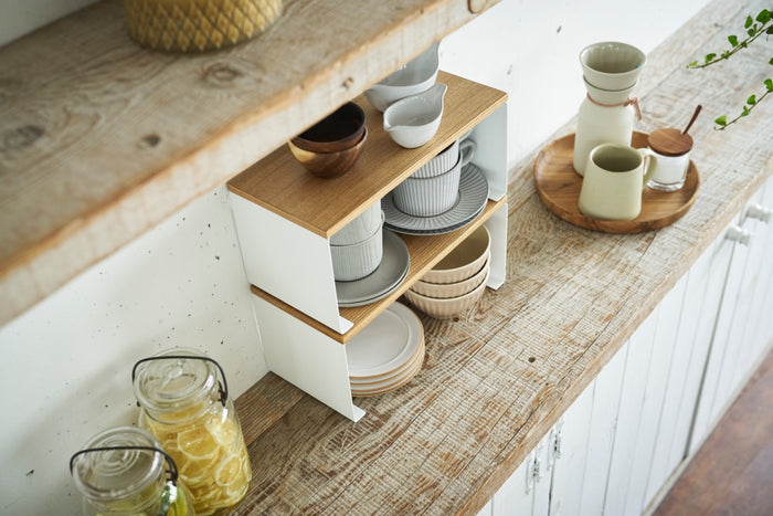 Yamazaki Smal Stapelbaar Keukenrekje - Tosca - Wit