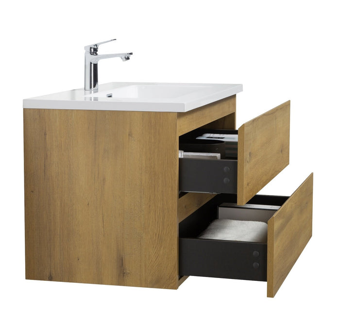 Badplaats Badkamermeubel Set Angela 80cm - Eiken - Badmeubel