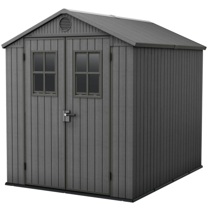 Keter Darwin 68 Tuinhuis - dubbele deuren + ramen - 190x244x221