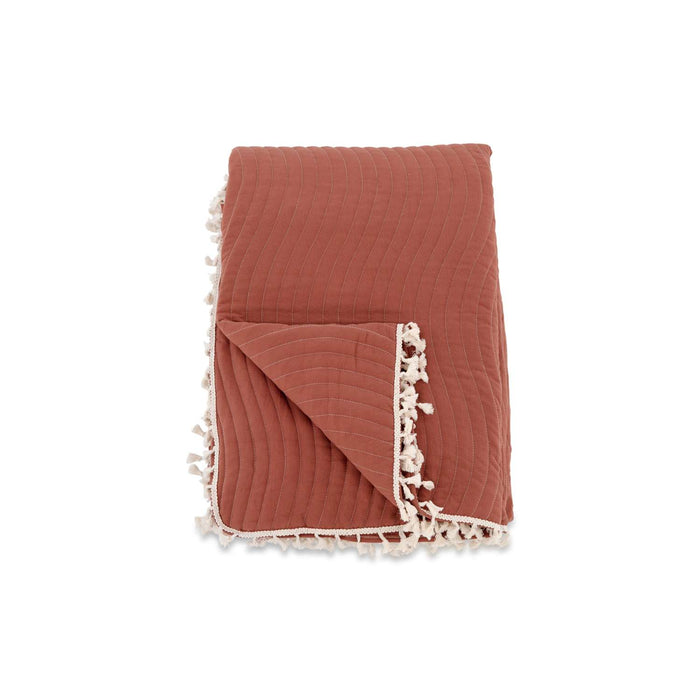 Venture Home Lias Beddengoed 260x260x0,5 - Roestig Rood