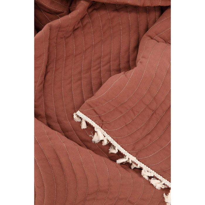 Venture Home Lias Beddengoed 260x260x0,5 - Roestig Rood