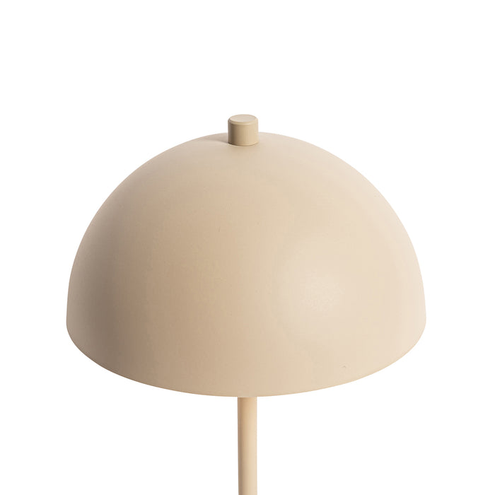QAZQA Retro tafellamp mushroom beige - Magnax Mini