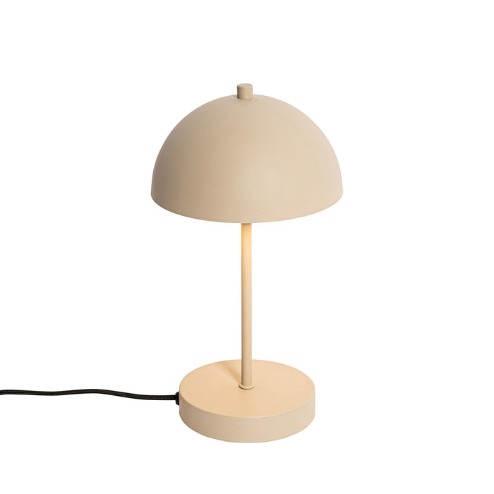 QAZQA Retro tafellamp mushroom beige - Magnax Mini
