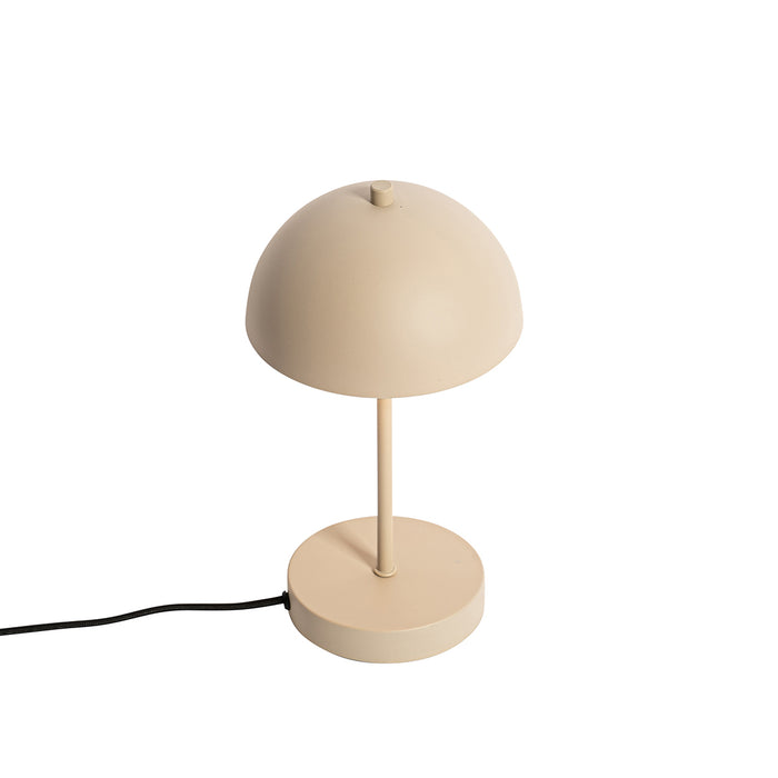 QAZQA Retro tafellamp mushroom beige - Magnax Mini