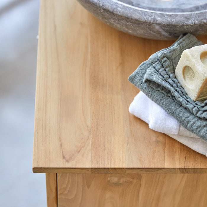 Tikamoon - Soho - Massief teakhouten badmeubel 85 cm