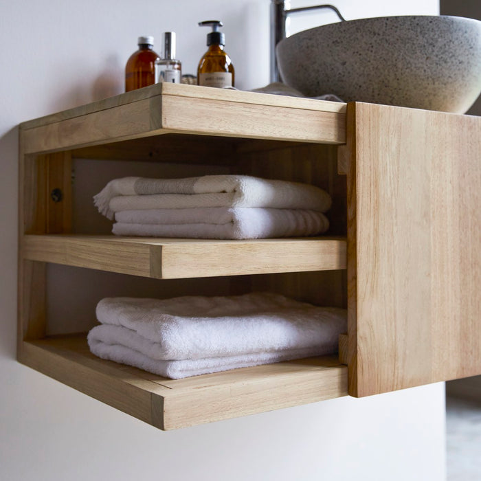 Tikamoon - Typo - Massief teakhouten badmeubel 90 cm