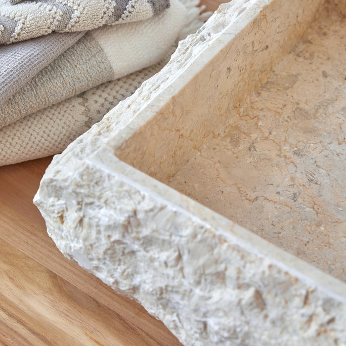 Tikamoon - Scrula Slim - Marmeren wastafel cream