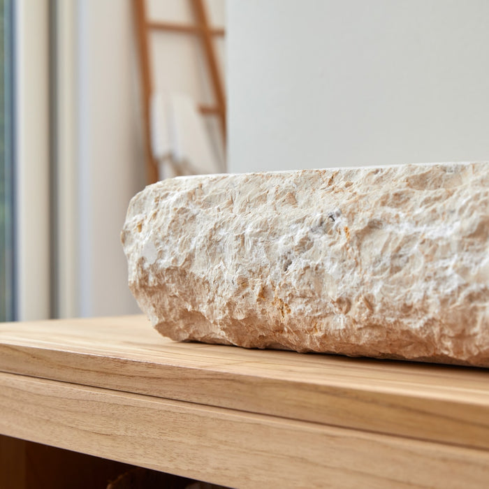 Tikamoon - Scrula Slim - Marmeren wastafel cream